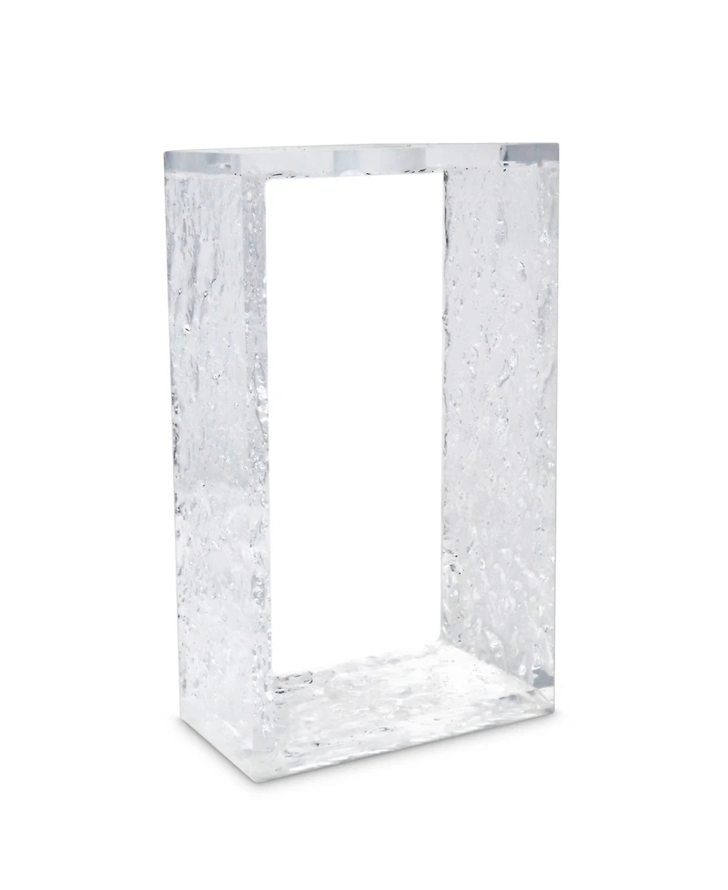 Vivience 8.75"H Tube Inlayed Acrylic Vase