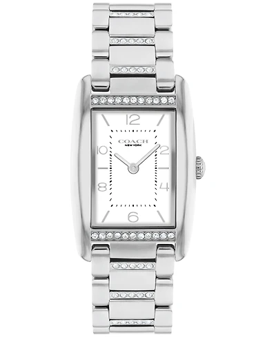Coach Women's Reese Silver-Tone Stainless Steel Crystal Watch 24mm