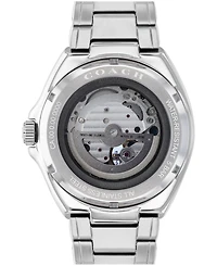 Coach Men's Automatic Jackson Silver-Tone Stainless Steel Watch 45mm