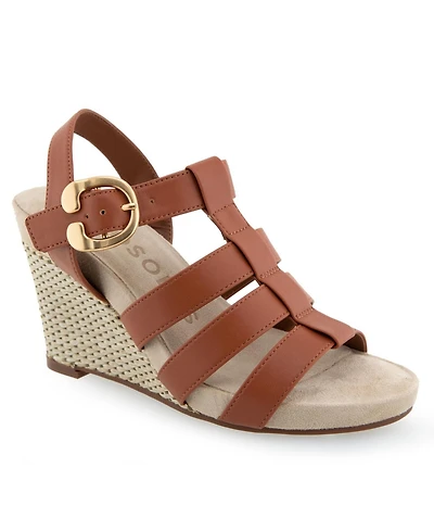 Aerosoles Women's Paige Buckle Strap Wedge