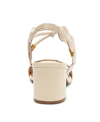 Arezzo Women's Melina Mid Block Sandals