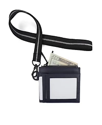 Kenneth Cole Reaction Men's Getaway Card Case Wallet with Removable Lanyard