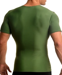 Instaslim Men's Compression Activewear Short Sleeve V-Neck T-shirt