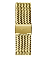 Guess Men's Analog Gold-Tone Stainless Steel Mesh Watch, 44mm
