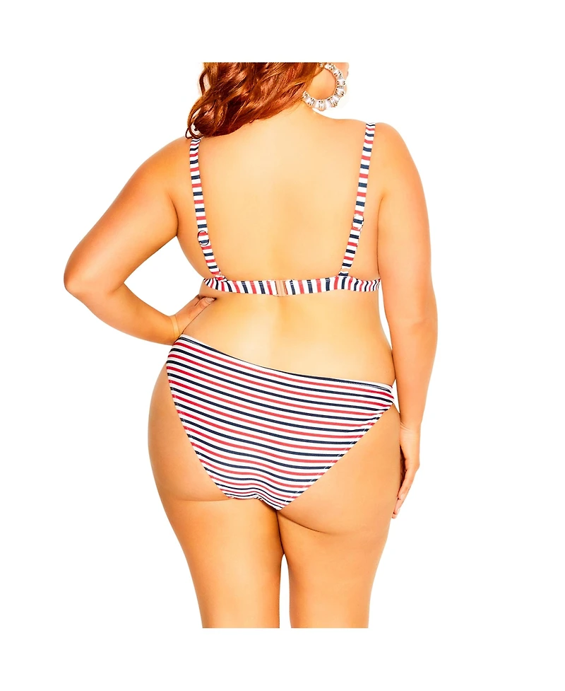 City Chic Plus Size Daisy Bikini Top