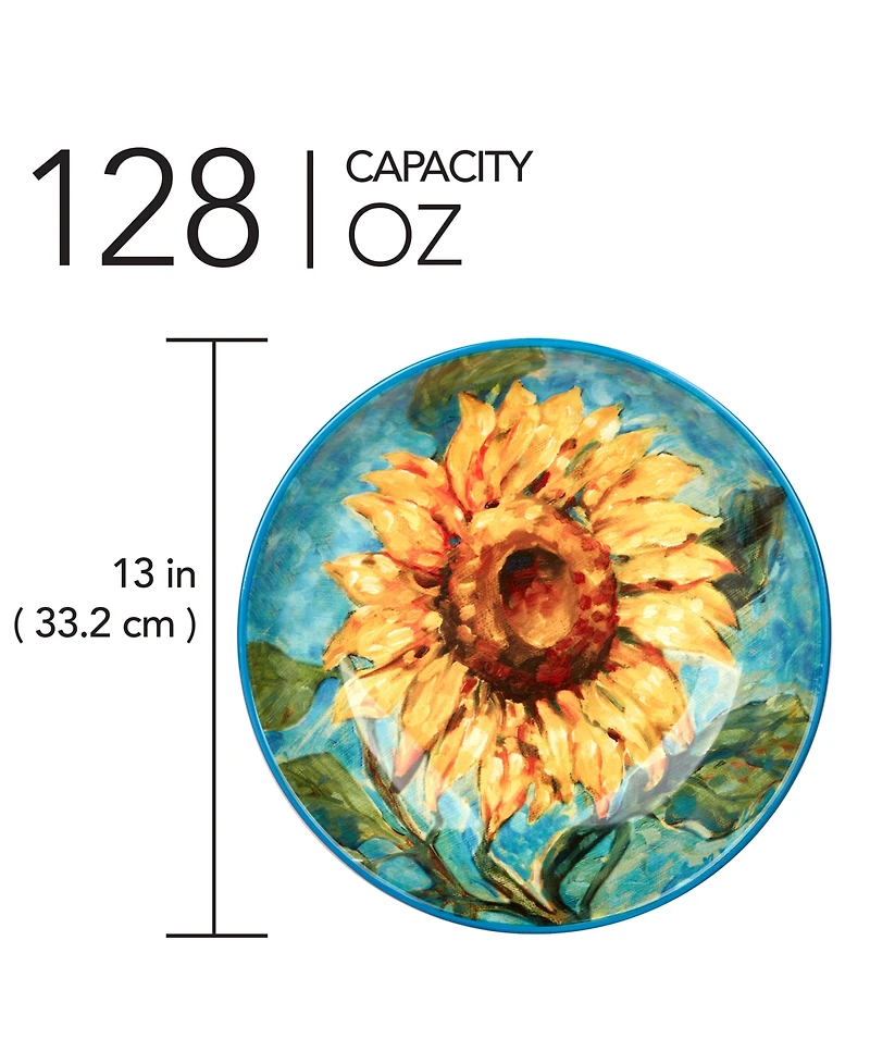 Certified International Golden Sunflowers Serving Bowl