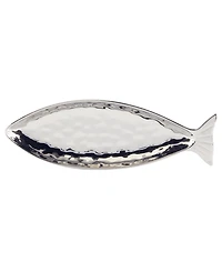 Certified International Silver Coast 3-d 2Pc Fish Platter Set