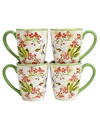 Certified International Hummingbirds Set of 4 Mug, 14 oz 4 Asst