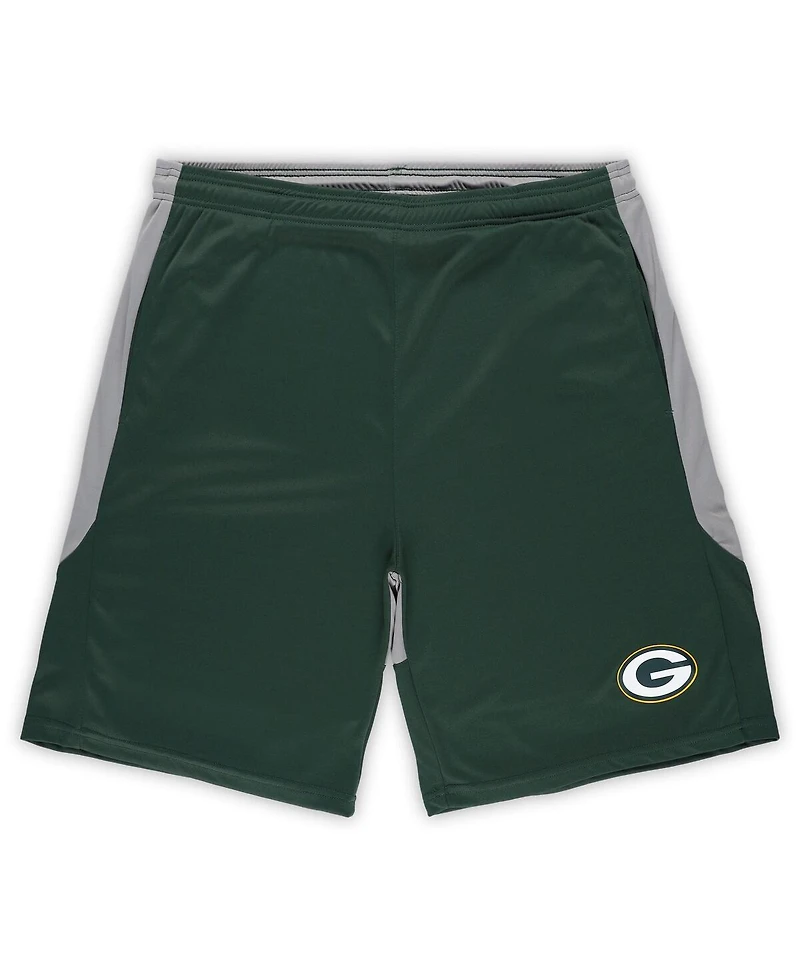 Men's Fanatics Green Green Bay Packers Big and Tall Team Logo Shorts