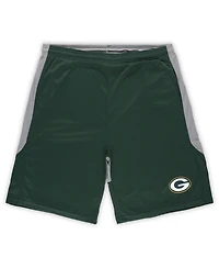 Men's Fanatics Green Green Bay Packers Big and Tall Team Logo Shorts