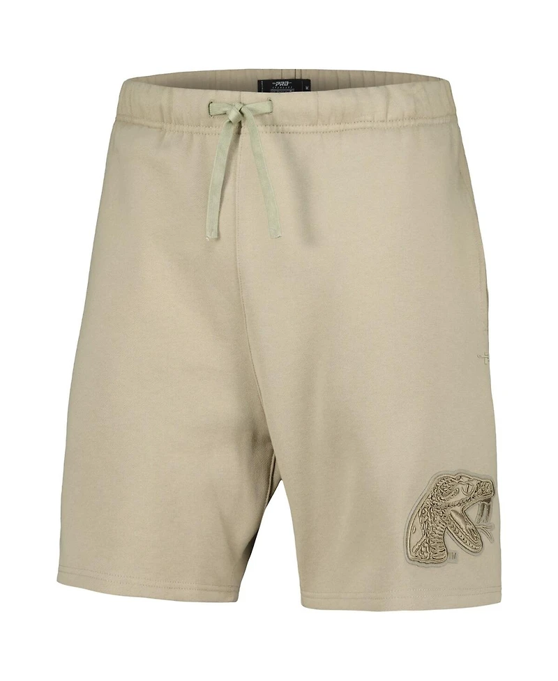 Men's Pro Standard Tan Florida A&M Rattlers Neutral Relaxed Shorts