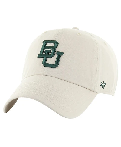 Men's '47 Brand Cream Distressed Baylor Bears Vintage-Like Clean Up Adjustable Hat