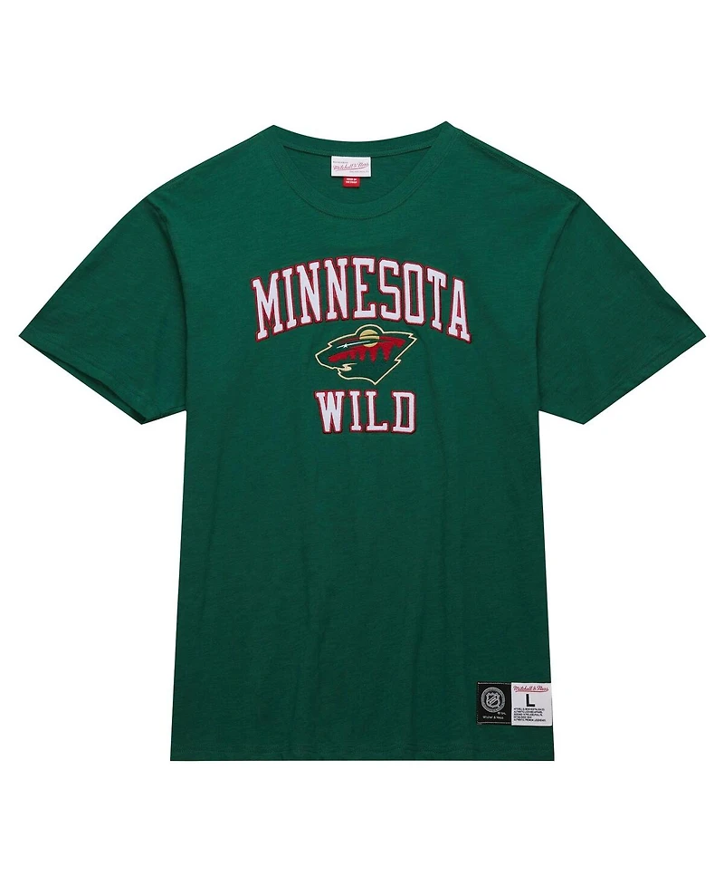Men's Mitchell & Ness Green Minnesota Wild Legendary Slub T-shirt