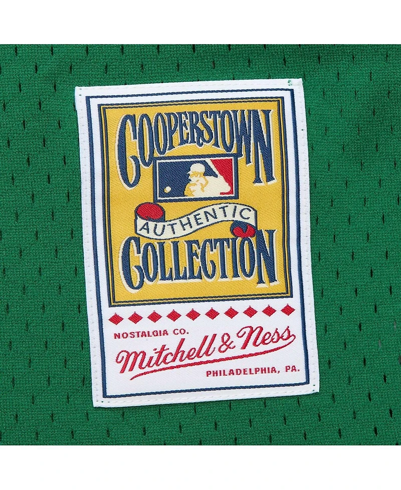 Men's Mitchell & Ness David Ortiz Kelly Green Boston Red Sox Cooperstown Collection Mesh Batting Practice Jersey