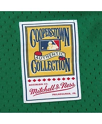 Men's Mitchell & Ness David Ortiz Kelly Green Boston Red Sox Cooperstown Collection Mesh Batting Practice Jersey