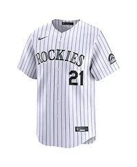 Men's Nike Kyle Freeland White Colorado Rockies Home Limited Player Jersey