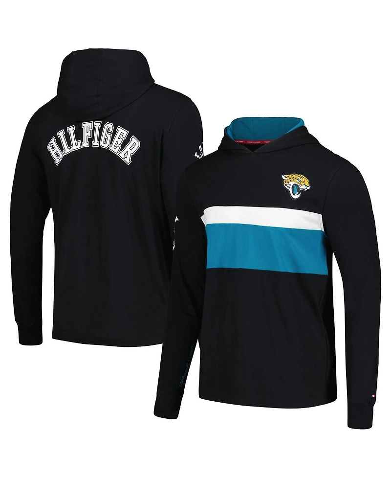 Men's Tommy Hilfiger Black Jacksonville Jaguars Morgan Long Sleeve Hoodie T-shirt