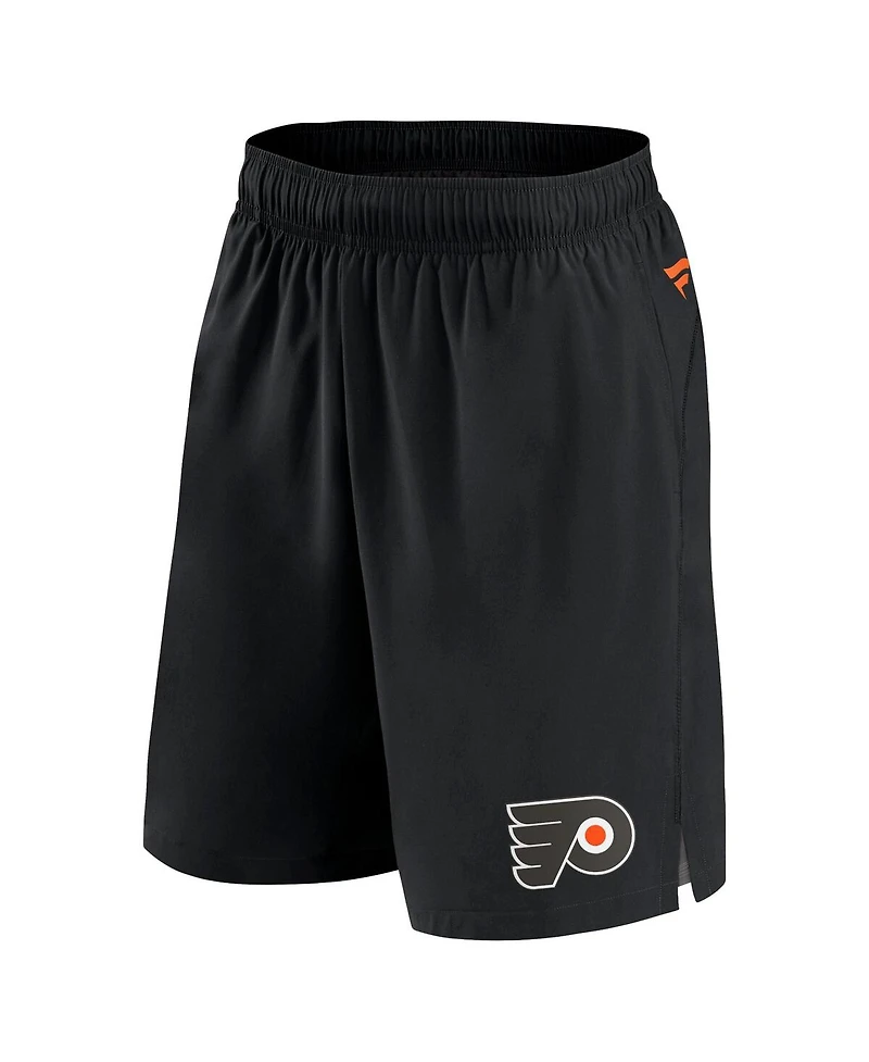 Men's Fanatics Black Philadelphia Flyers Authentic Pro Tech Shorts