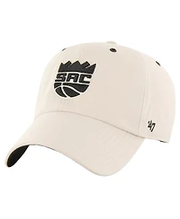 Men's '47 Brand Cream Sacramento Kings Lunar Clean Up Adjustable Hat
