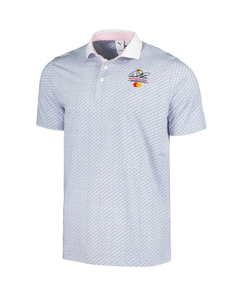 Men's Puma White Arnold Palmer Invitational Iced Tea Mattr Polo Shirt