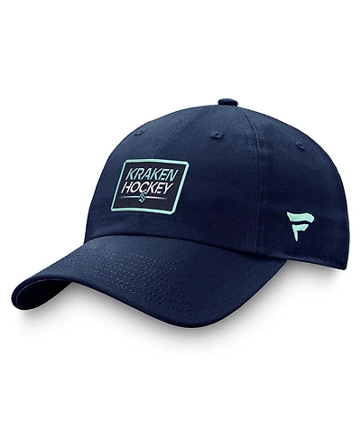 Men's Fanatics Deep Sea Blue Seattle Kraken Authentic Pro Prime Adjustable Hat