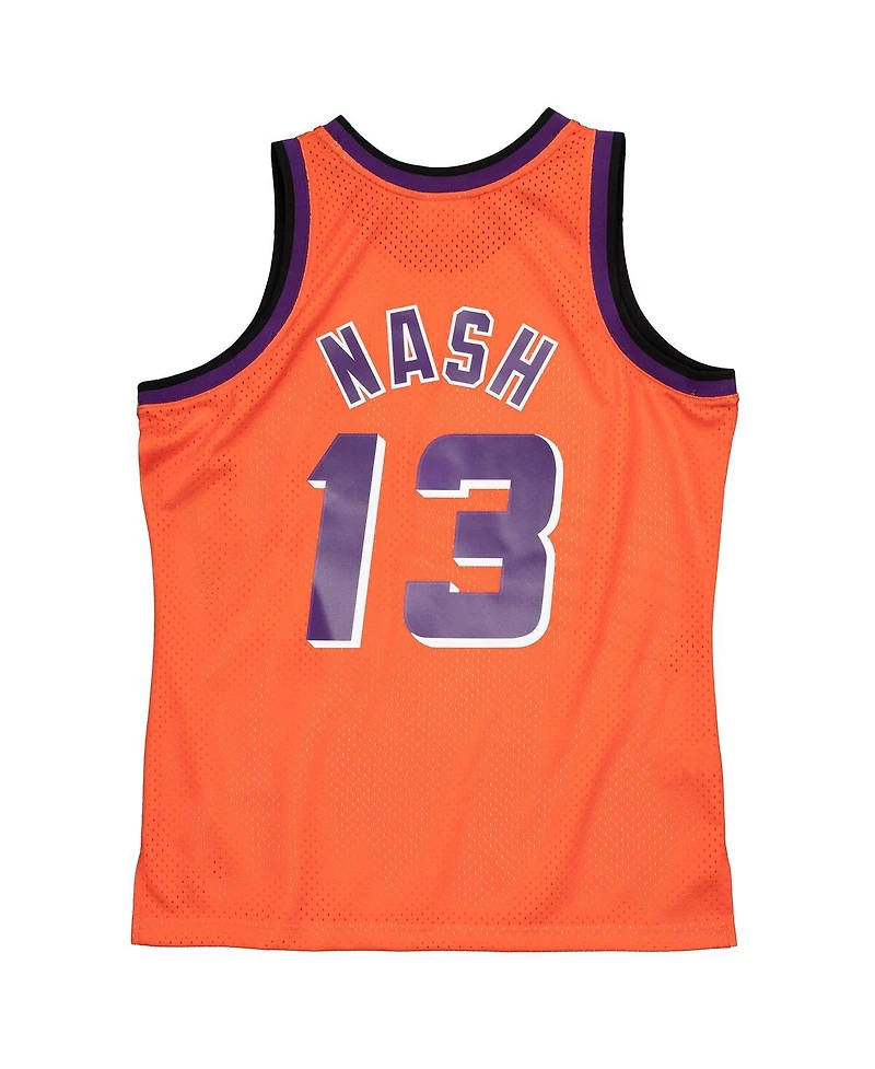 Men's Mitchell & Ness Steve Nash Orange Phoenix Suns 1996-97 Hardwood Classics Reload 2.0 Swingman Jersey