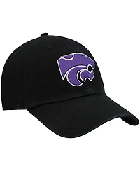 Men's '47 Brand Black Kansas State Wildcats Vintage-Like Clean Up Adjustable Hat