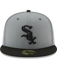 Men's New Era Gray, Black Chicago White Sox Two-Tone 59FIFTY Fitted Hat