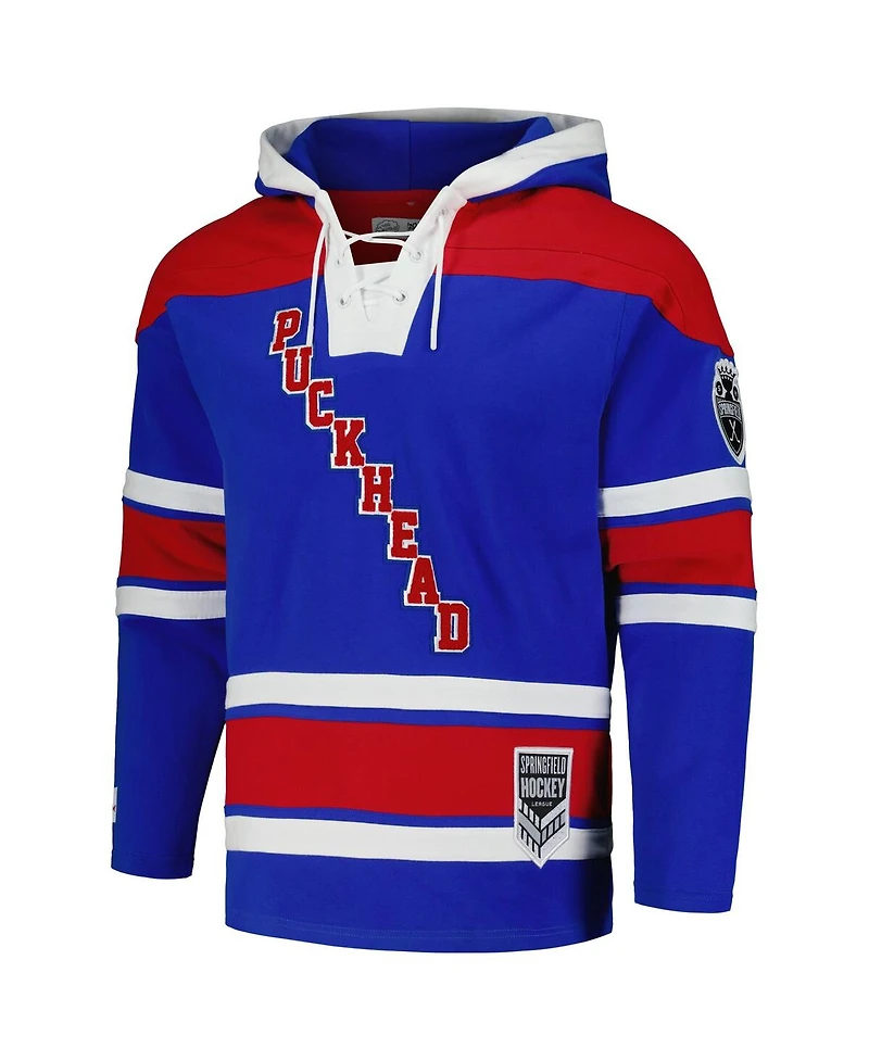 Men's Freeze Max Bart Simpson Royal The Simpsons Puckhead Hoodie Hockey Jersey