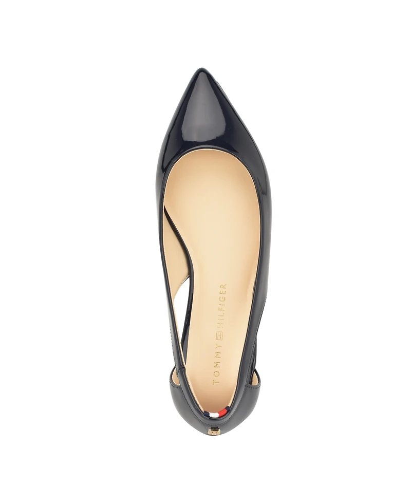 Tommy Hilfiger Women's Velahi Cutout Pointy Toe Flats