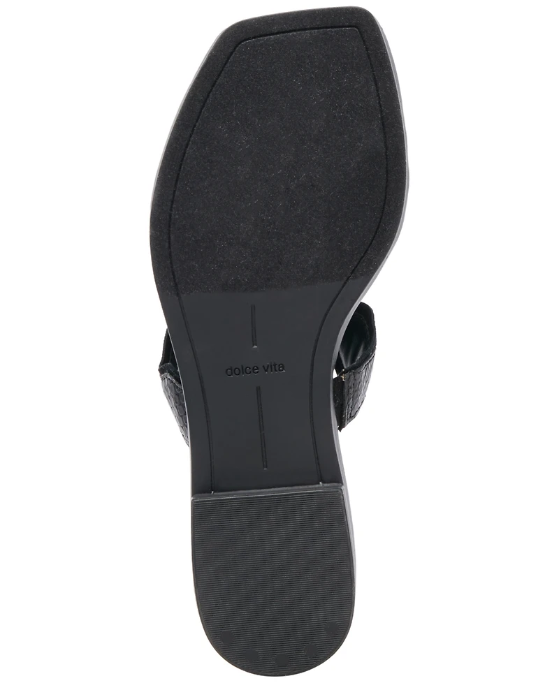 Dolce Vita Women's Ilva Wavy Double-Strap Slide Sandals