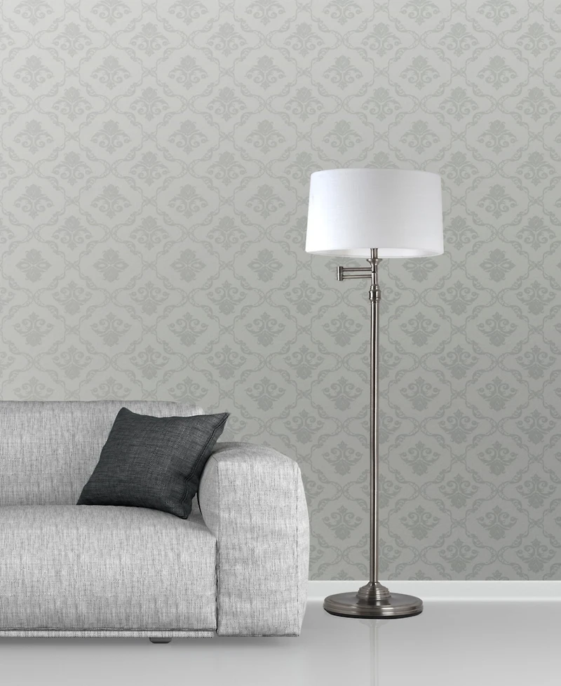 Adesso 57.44" Aaron Swing Arm Floor Lamp