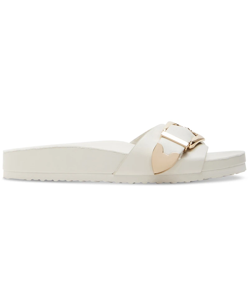 Madden Girl Brookk Buckled Footbed Slide Flat Sandals