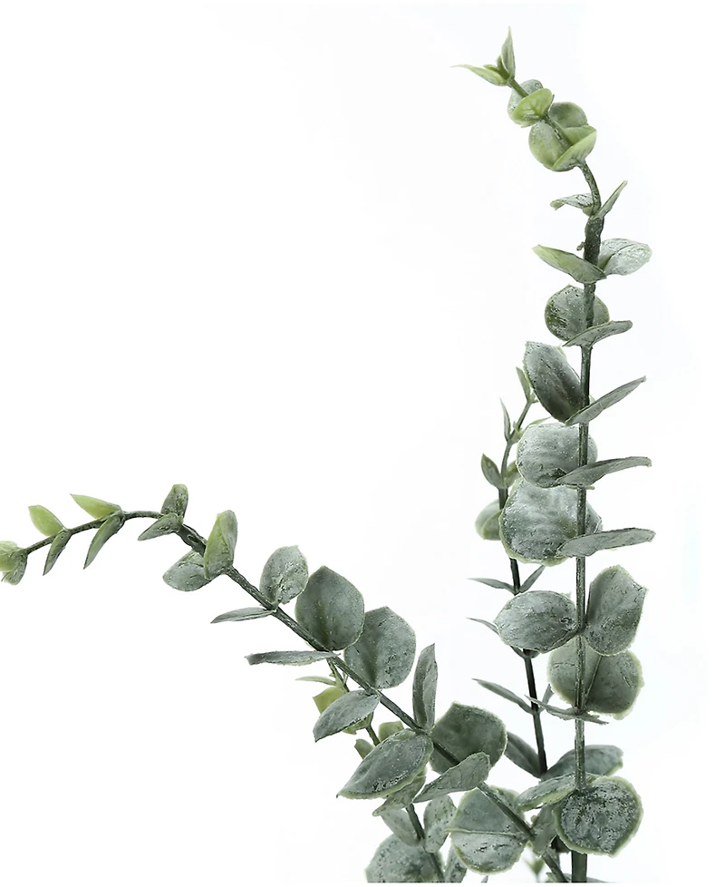 Monarch Specialties 44" Indoor Artificial Floor Eucalyptus Tree with Black Pot