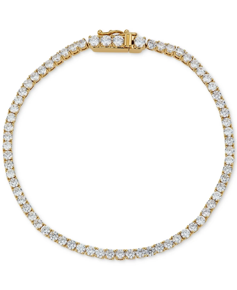 Eliot Danori 18k Gold-Plated Cubic Zirconia Tennis Bracelet, Created for Macy's