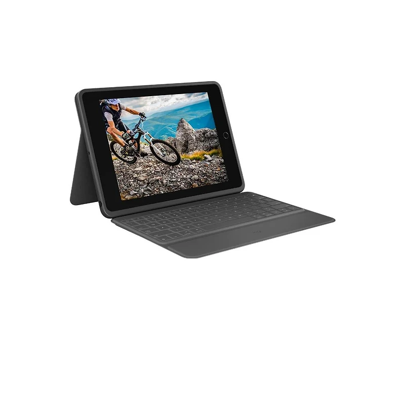 Logitech Rugged Folio Protective Keyboard Case for iPad 7th and 8th Gen