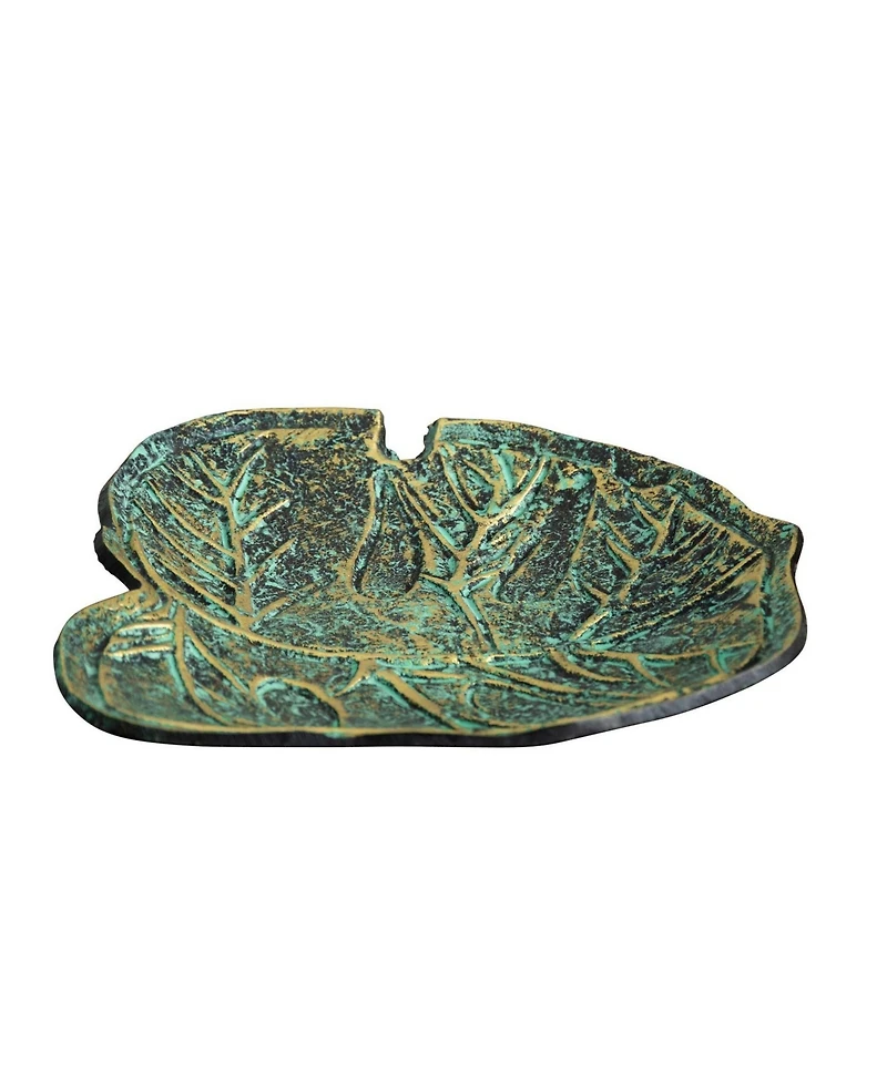 Nearly Natural 10in. Leaf Shaped Decorative Accent Tray