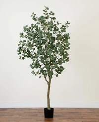 Nearly Natural 7ft. Artificial Greco Eucalyptus Tree