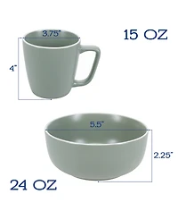 Bia Cordon Bleu Tempo 16-Piece Dinnerware Set, Service for 4