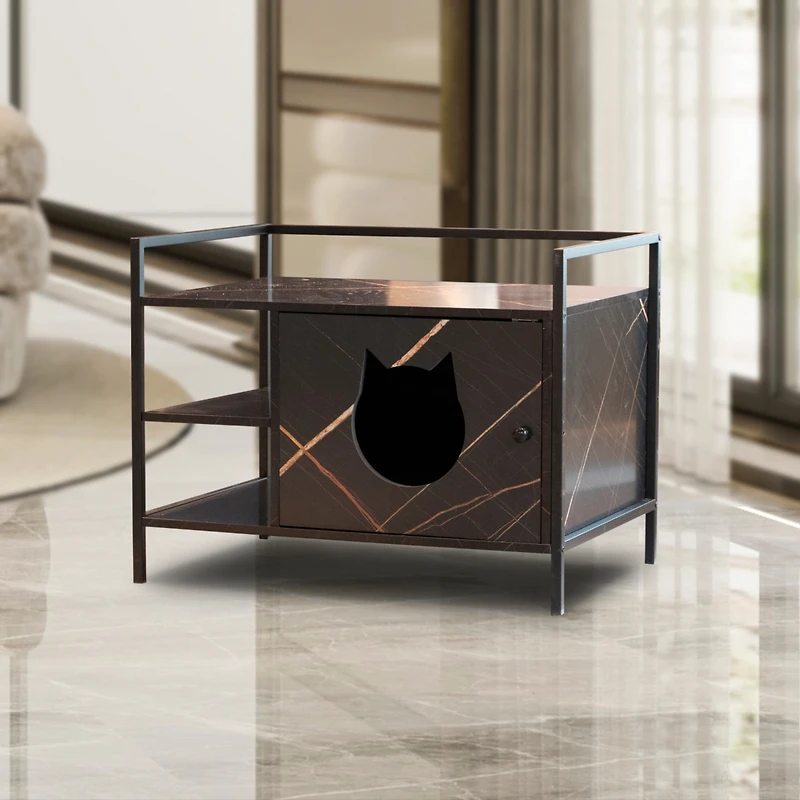 Streamdale Furniture Cat Litter Box Furniture Hidden Litterbox Enclosures