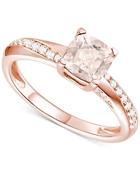 Amethyst (3/4 ct. t.w.) & Lab-Grown White Sapphire (1/6 14k Gold-Plated Sterling Silver (Also Available Additional Gemstones)