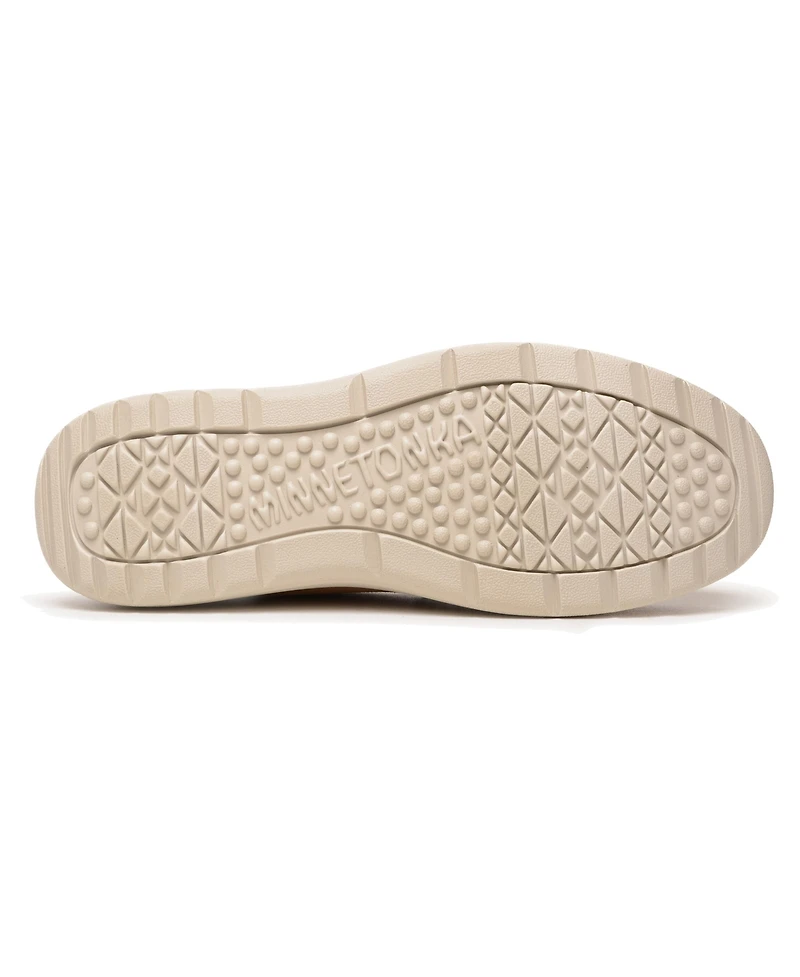 Minnetonka Men's Discover Classic Suede Slip-on Shoes