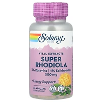 Solaray Vital Extracts Super Rhodiola 500 mg - 60 VegCaps