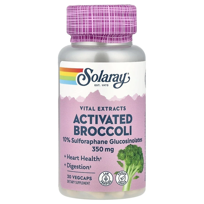 Solaray Vital Extracts Activated Broccoli 350 mg - 30 VegCaps
