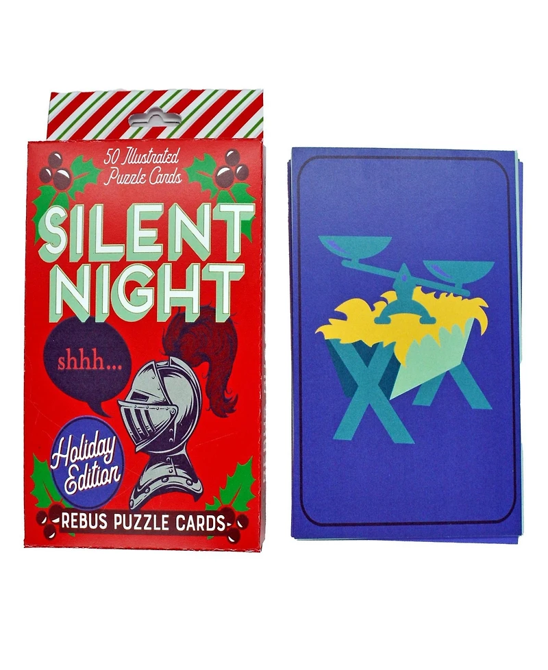 Holly Jolly - Silent Night Rebus Puzzle Cards