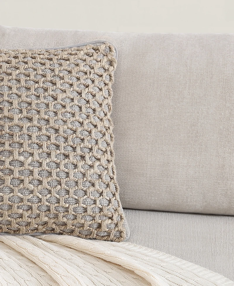 Boho Living Jada Jute Decorative Pillows 2 Piece Set, 20" x