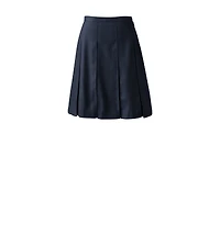Lands' End Women's Box Pleat Skirt Top of Knee