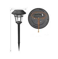 Maggift Solar Garden Path Lights 6-Pack Led Waterproof Outdoor Patio Yard Landscape