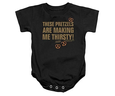 Seinfeld Baby Girls Baby-Girls Pretzels Thirsty Snapsuit