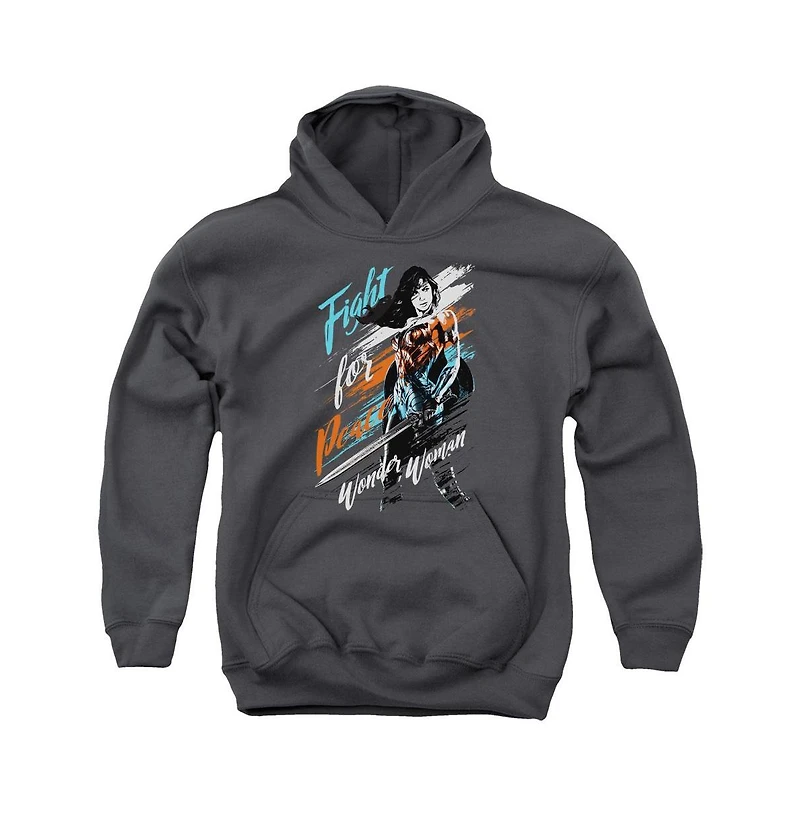 Wonder Woman Movie Youth Fight For Peace Pull Over Hoodie / Hooded Sweatshirt